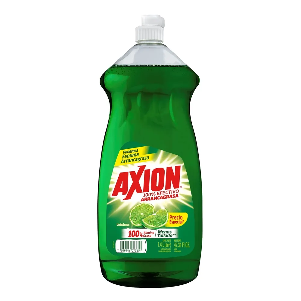 Detergente Axion Lavatrastes Liquido Limon 1.4L