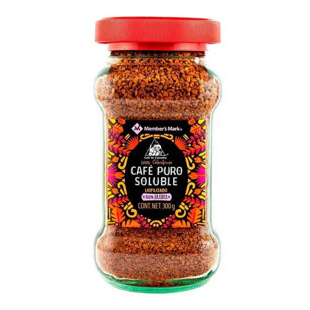 Café Puro Soluble Member's Mark Liofilizado 100% Colombiano 300 g