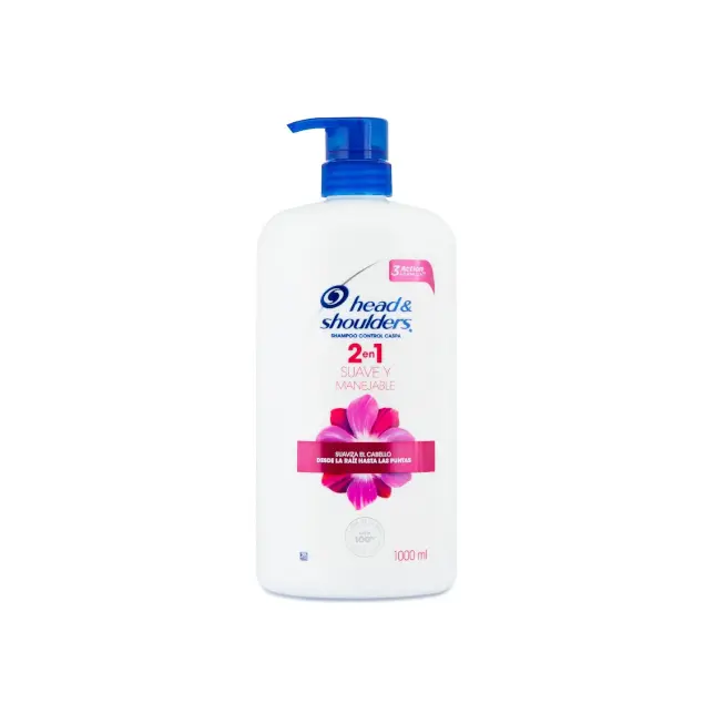 Head & shoulders 2 en 1 suave y manejable 1000ml