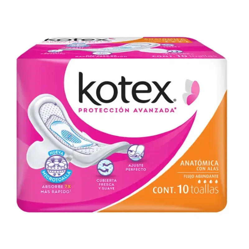 Kotex anatomica 10 unudades