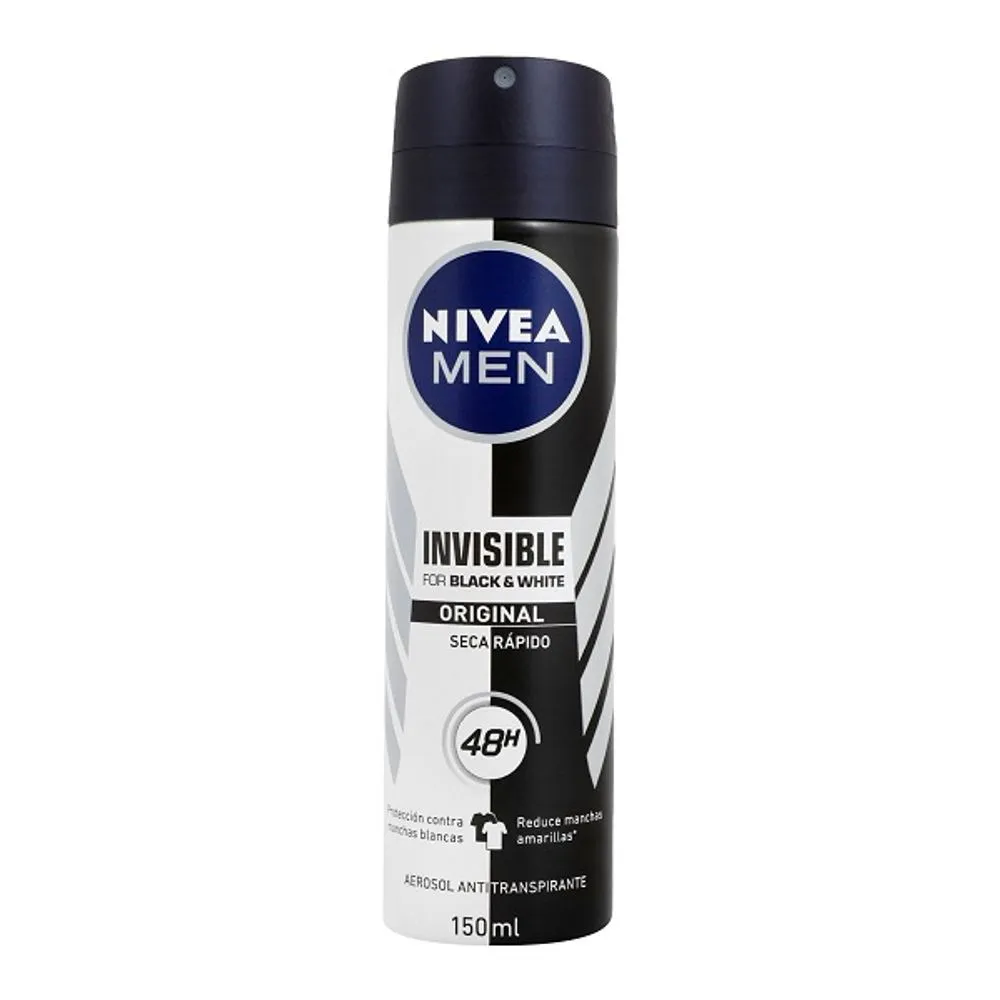 Nivea Antitranspirante Men Black & White Invisible Fresh 150ml