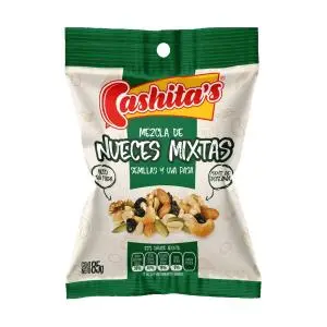 nueces mixtas semillar y uva pasa cashita