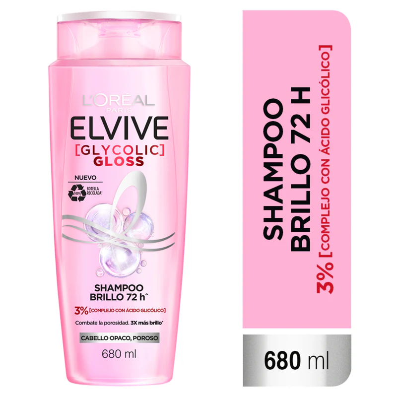 Shampoo L'oréal Paris Elvive Gloss 680 Ml