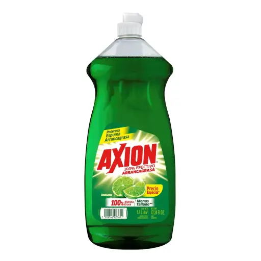 Detergente Axion Lavatrastes Liquido Limon 1.4L