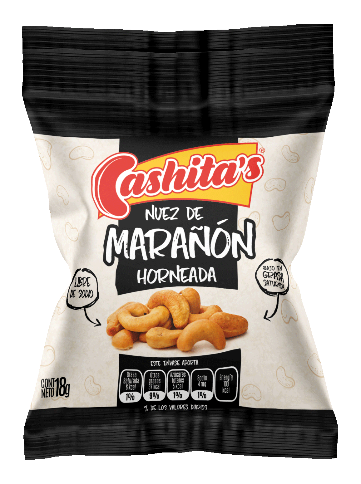 Semillas Cashitas de Marañón Horneadas 18g