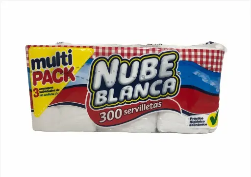 Servilletas blancas NUBE BLANCA 300 UNI