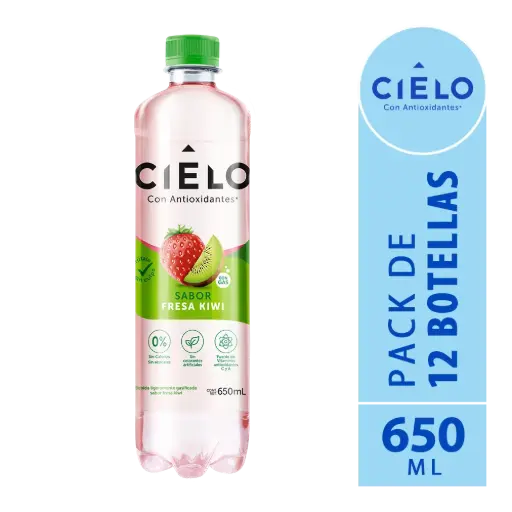 Agua Cielo Fresa Kiwi 650 ml.